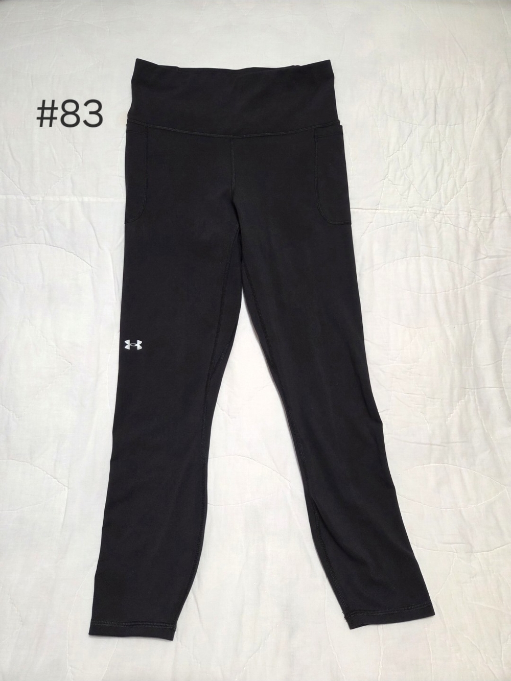 Under Armour Black High-Waisted Pocket Leggings - Size Medium